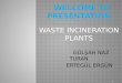 WASTE INCINERATION PLANTS GÜLŞAH NAZ TURAN ERTEGÜL ERGÜN 1