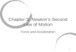 1 Chapter 3: Newton’s Second Law of Motion Force and Acceleration