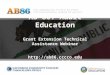 AB 86: Adult Education Grant Extension Technical Assistance Webinar  Webinar 4-3-15