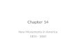 Chapter 14 New Movements in America 1815 - 1850. I. Immigrants and Urban Challenges Between 1840-1860 – 4 million European immigrants Irish Potato Famine