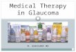 Medical Therapy in Glaucoma M. GHASSAMI MD Medical Therapy in Glaucoma The Ocular Hypertension Treatment Study demonstrated that topical ocular hypotensive