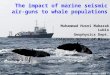 The impact of marine seismic air-guns to whale populations Muhammad Husni Mubarak Lubis Geophysics Dept. Colorado School of Mines Picture was taken from