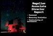 Magellan Associate Director Report Personnel Observing Statistics Commissioning of Instruments