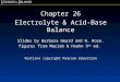 Chapter 26 Electrolyte & Acid-Base Balance Slides by Barbara Heard and W. Rose. figures from Marieb & Hoehn 9 th ed. Portions copyright Pearson Education