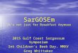 SarGOSEm It’s not just for Breakfast Anymore 2015 Gulf Coast Sargassum Symposium Int Children’s Book Day, MMXV Greg Whittaker