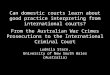 Can domestic courts learn about good practice interpreting from international courts? From the Australian War Crimes Prosecutions to the International