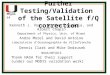 Physics Further Testing/Validation of the Satellite f/Q correction Kenneth J. Voss, Nordine Souaidia, and Albert Chapin Department of Physics, Univ. of