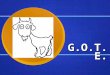 G.O.T.E.. Get your GOTE! GOTE Overview Leave a space or line by each one for a definition. G oal G oal O bstacle O bstacle T actics T actics E xpectation