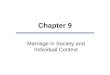 Chapter 9 Marriage in Society and Individual Context