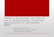 Property Restitution and Rule of Law in Peacebuilding: Examining Applicability of the Bosnian Model Mari Katayanagi, Ph.D. Former Senior Research Fellow