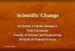 SC/NATS 1730, I Scientific Change SC/NATS 1730.06, Section A York University Faculty of Science and Engineering Division of Natural Science