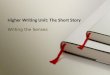 Writing the Senses Higher Writing Unit: The Short Story