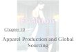 Chapter 10 Apparel Production and Global Sourcing