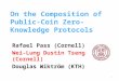 On the Composition of Public- Coin Zero-Knowledge Protocols Rafael Pass (Cornell) Wei-Lung Dustin Tseng (Cornell) Douglas Wiktröm (KTH) 1
