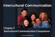 Intercultural Communication Chapter 3 Intercultural Communication Competence 