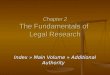 Chapter 2 The Fundamentals of Legal Research Index » Main Volume » Additional Authority