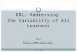 © CAST 2011 UDL: Addressing the Variability of All Learners CAST 