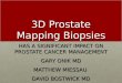 3D Prostate Mapping Biopsies HAS A SIGNIFICANT IMPACT ON PROSTATE CANCER MANAGEMENT GARY ONIK MD MATTHEW MIESSAU DAVID BOSTWICK MD