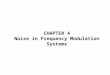 CHAPTER 4 Noise in Frequency Modulation Systems. FM with Sinusoidal modulating signal
