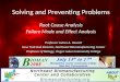 Solving and Preventing Problems Root Cause Analysis Failure Mode and Effect Analysis Professor James A. Hewett New York Hub Director, Northeast Biomanufacturing