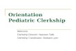 Orientation Pediatric Clerkship Welcome Clerkship Director: Nasreen Talib Clerkship Coordinator: Barbara Lyon
