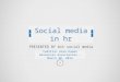 PRESENTED BY bit social media Cadillac Area Human Resources Association - March 20, 2014 Social media in hr
