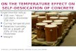 B Persson, LTH Building Materials, University of Lund, Lund, Sweden ON THE TEMPERATURE EFFECT ON SELF-DESICCATION OF CONCRETE Experimental setup: l 250