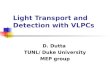 Light Transport and Detection with VLPCs D. Dutta TUNL/ Duke University MEP group