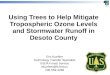 Using Trees to Help Mitigate Tropospheric Ozone Levels and Stormwater Runoff in Desoto County Eric Kuehler Technology Transfer Specialist USDA Forest Service