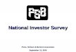 National Investor Survey Penn, Schoen & Berland Associates September 12, 2000