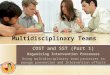 Multidisciplinary Teams COST and SST (Part 1) Organizing Intervention Processes Using multidisciplinary team processes to manage prevention and intervention