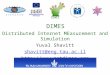 DIMES Distributed Internet MEasurement and Simulation Yuval Shavitt shavitt@eng.tau.ac.il  DIMES