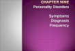 Personality Disorders Symptoms Diagnosis Frequency
