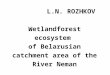 L.N. ROZHKOV Wetlandforest ecosystem of Belarusian catchment area of the River Neman