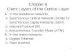 1 Chapter 6 Client Layers of the Optical Layer A. In the backbone networks a. Synchronous Optical Network (SONET)/ Synchronous Digital Hierachy (SDH) b