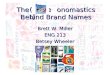 The onomastics Behind Brand Names Brett W. Miller ENG 213 Betsey Wheeler (Secret)