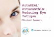 AstaREAL ® Astaxanthin: Reducing Eye fatigue Clinical Summary