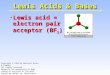 Lewis acid = electron pair acceptor (BF 3 )Lewis acid = electron pair acceptor (BF 3 ) Lewis Acids & Bases Copyright © 1999 by Harcourt Brace & Company