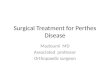 Surgical Treatment for Perthes Disease Mazloumi MD Associated professor Orthopaedic surgeon