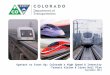 Upstart to Start Up: Colorado’s High Speed & Intercity Transit Vision & State Rail Plan September 2014