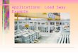 Applications: Load Sway Example. Cranes load and unload containers to/from ships -Load always sways -Swaying load may hit other containers -Swaying load