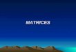 MATRICES.  EXAMPLES: