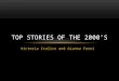 Victoria Italico and Gianna Forni TOP STORIES OF THE 2000’S