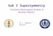 Sub Z Supersymmetry M.J. Ramsey-Musolf Precision Electroweak Studies in Nuclear Physics