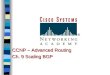 CCNP – Advanced Routing Ch. 9 Scaling BGP. Scaling BGP BGP’s main strength is its ability to impose routing policy, primarily through route maps that