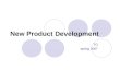 New Product Development TO spring 2007. New Product Development definition New product development (NPD) is the process of bringing new products or services