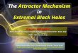 The Attractor Mechanism in Extremal Black Holes Alessio MARRANI Museo Storico della Fisica e Centro Studi e Ricerche “Enrico Fermi”, Rome, Italy & INFN