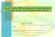 Small-Scale Alternative Energy Options & Projects for Rural (Remote) Areas