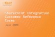 SharePoint Integration Customer Reference Cases June 2008
