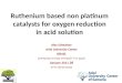Ruthenium based non platinum catalysts for oxygen reduction in acid solution Alex Schechter Ariel University Center ISRAEL הכנס ה -7 למקורות אנרגיה מתקדמים